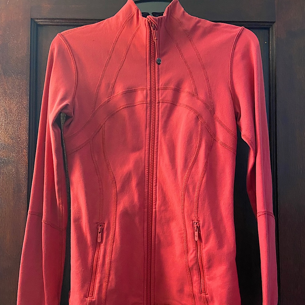 Lululemon define jacket in coral